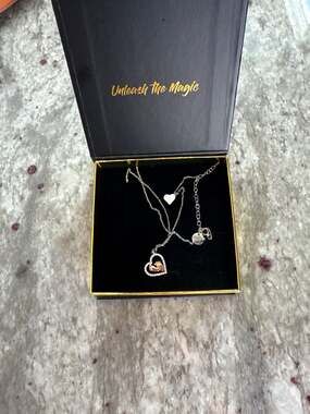 Aphrodite's A Mom to Be Sterling Silver Baby Feet Heart Pendant Necklace